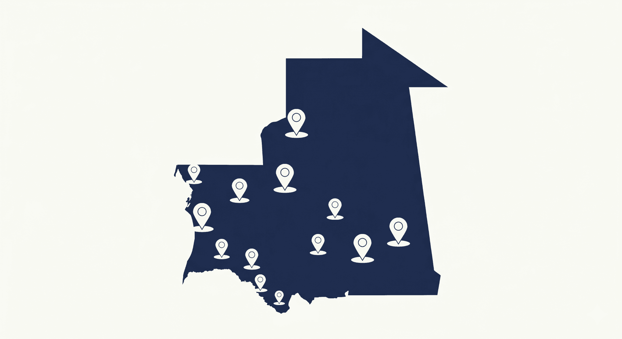Réseau de distribution en Mauritanie